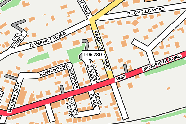 DD5 2SD map - OS OpenMap – Local (Ordnance Survey) DD5 2SD map - OS OpenMap – Local (Ordnance Survey)