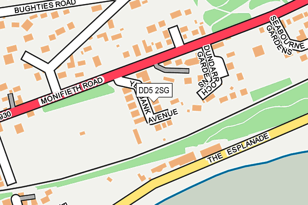 DD5 2SG map - OS OpenMap – Local (Ordnance Survey) DD5 2SG map - OS OpenMap – Local (Ordnance Survey)