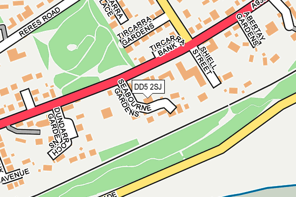 DD5 2SJ map - OS OpenMap – Local (Ordnance Survey)