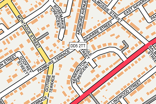 DD5 2TT map - OS OpenMap – Local (Ordnance Survey) DD5 2TT map - OS OpenMap – Local (Ordnance Survey)