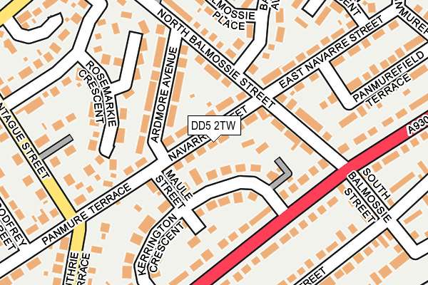 DD5 2TW map - OS OpenMap – Local (Ordnance Survey) DD5 2TW map - OS OpenMap – Local (Ordnance Survey)