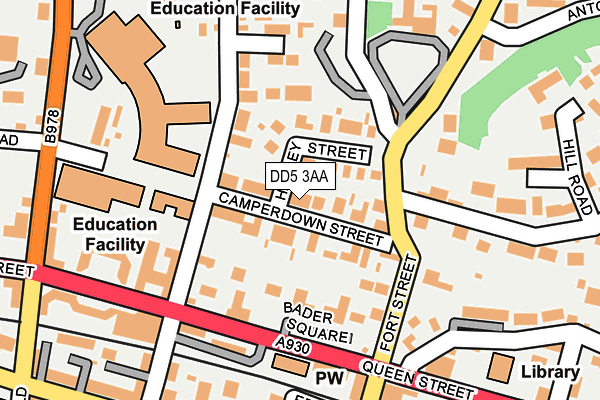 DD5 3AA map - OS OpenMap – Local (Ordnance Survey) DD5 3AA map - OS OpenMap – Local (Ordnance Survey)