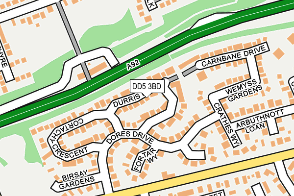 DD5 3BD map - OS OpenMap – Local (Ordnance Survey) DD5 3BD map - OS OpenMap – Local (Ordnance Survey)