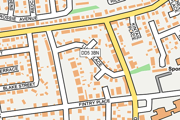 DD5 3BN map - OS OpenMap – Local (Ordnance Survey) DD5 3BN map - OS OpenMap – Local (Ordnance Survey)