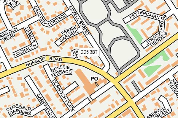 DD5 3BT map - OS OpenMap – Local (Ordnance Survey) DD5 3BT map - OS OpenMap – Local (Ordnance Survey)