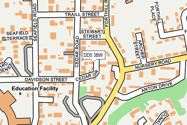 DD5 3BW map - OS OpenMap – Local (Ordnance Survey) DD5 3BW map - OS OpenMap – Local (Ordnance Survey)