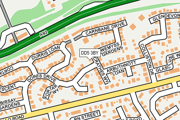 DD5 3BY map - OS OpenMap – Local (Ordnance Survey) DD5 3BY map - OS OpenMap – Local (Ordnance Survey)