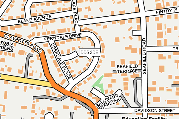 DD5 3DE map - OS OpenMap – Local (Ordnance Survey) DD5 3DE map - OS OpenMap – Local (Ordnance Survey)
