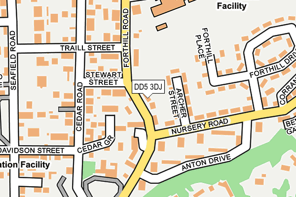DD5 3DJ map - OS OpenMap – Local (Ordnance Survey) DD5 3DJ map - OS OpenMap – Local (Ordnance Survey)