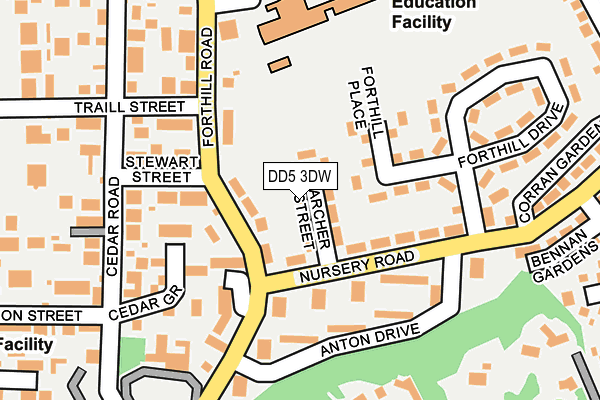 DD5 3DW map - OS OpenMap – Local (Ordnance Survey) DD5 3DW map - OS OpenMap – Local (Ordnance Survey)