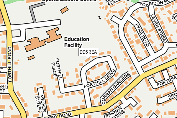 DD5 3EA map - OS OpenMap – Local (Ordnance Survey) DD5 3EA map - OS OpenMap – Local (Ordnance Survey)