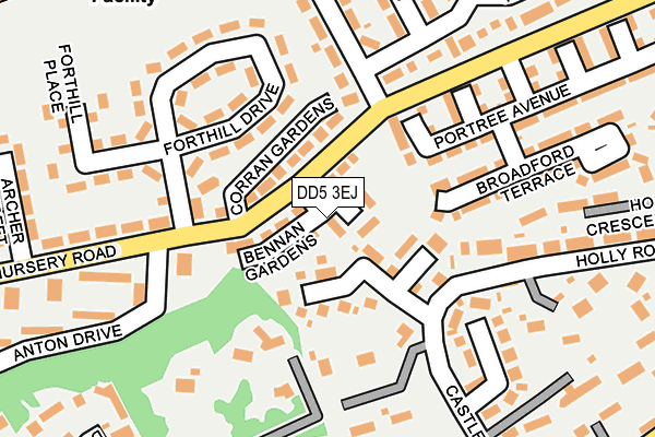 DD5 3EJ map - OS OpenMap – Local (Ordnance Survey) DD5 3EJ map - OS OpenMap – Local (Ordnance Survey)