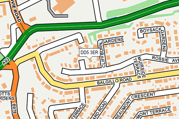 DD5 3ER map - OS OpenMap – Local (Ordnance Survey) DD5 3ER map - OS OpenMap – Local (Ordnance Survey)