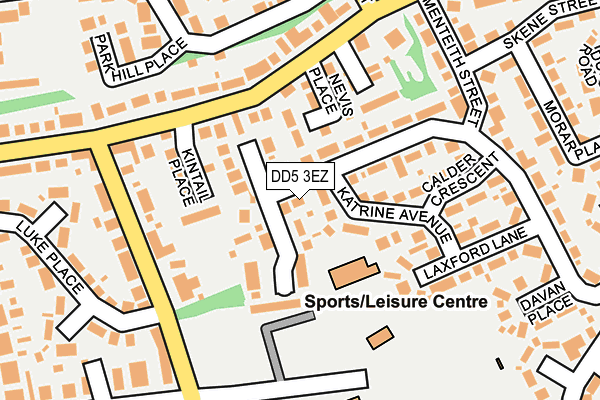 DD5 3EZ map - OS OpenMap – Local (Ordnance Survey) DD5 3EZ map - OS OpenMap – Local (Ordnance Survey)