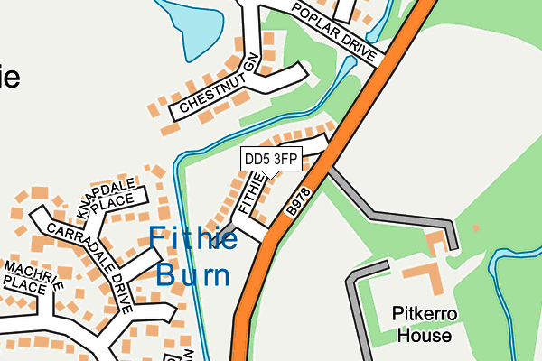 DD5 3FP map - OS OpenMap – Local (Ordnance Survey) DD5 3FP map - OS OpenMap – Local (Ordnance Survey)