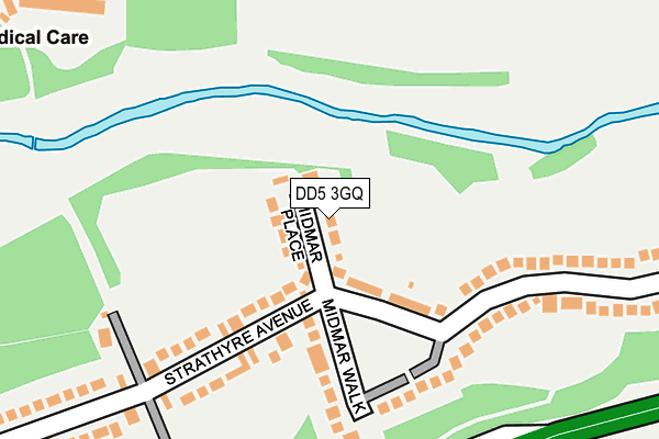DD5 3GQ map - OS OpenMap – Local (Ordnance Survey)
