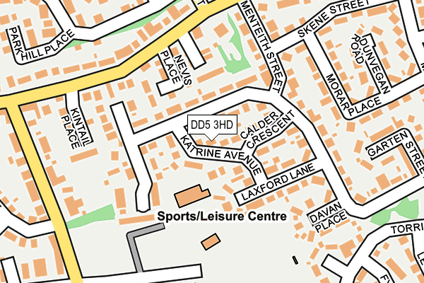 DD5 3HD map - OS OpenMap – Local (Ordnance Survey)