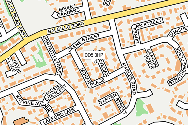 DD5 3HP map - OS OpenMap – Local (Ordnance Survey)