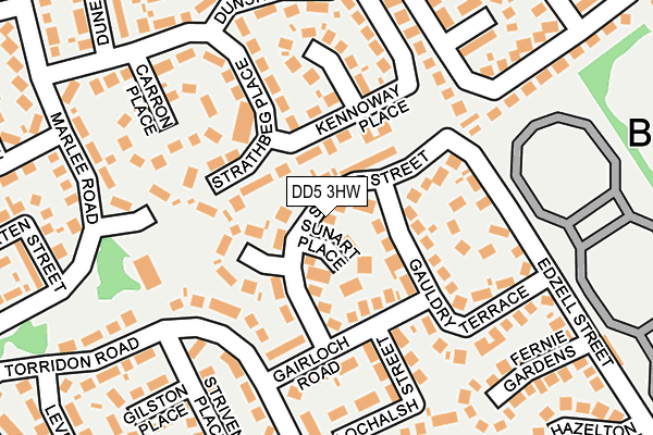 DD5 3HW map - OS OpenMap – Local (Ordnance Survey) DD5 3HW map - OS OpenMap – Local (Ordnance Survey)