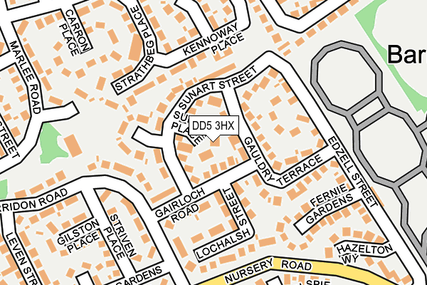 DD5 3HX map - OS OpenMap – Local (Ordnance Survey)