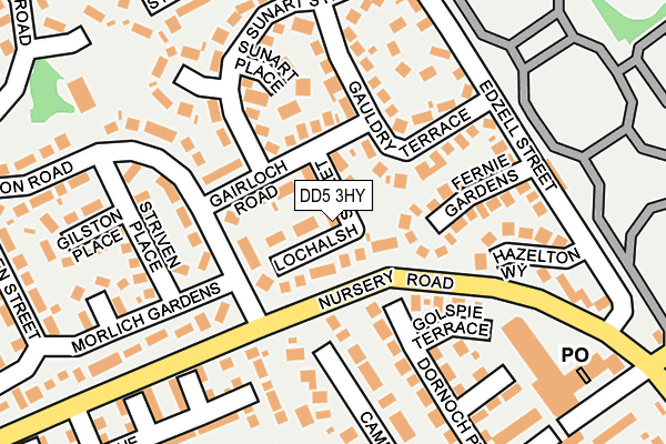 DD5 3HY map - OS OpenMap – Local (Ordnance Survey) DD5 3HY map - OS OpenMap – Local (Ordnance Survey)