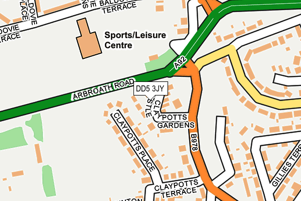 DD5 3JY map - OS OpenMap – Local (Ordnance Survey) DD5 3JY map - OS OpenMap – Local (Ordnance Survey)