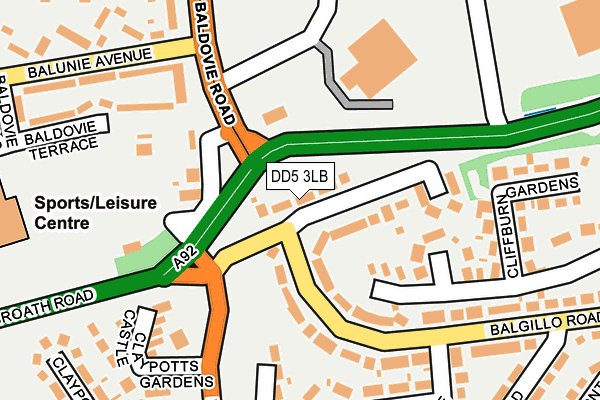 DD5 3LB map - OS OpenMap – Local (Ordnance Survey) DD5 3LB map - OS OpenMap – Local (Ordnance Survey)