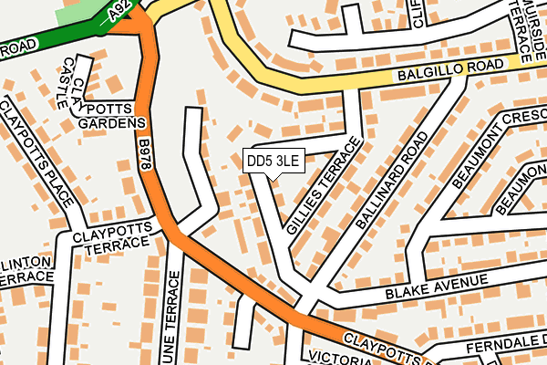 DD5 3LE map - OS OpenMap – Local (Ordnance Survey) DD5 3LE map - OS OpenMap – Local (Ordnance Survey)
