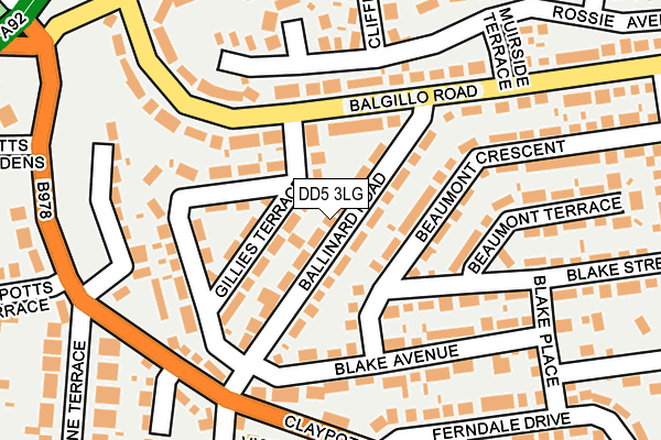 DD5 3LG map - OS OpenMap – Local (Ordnance Survey) DD5 3LG map - OS OpenMap – Local (Ordnance Survey)