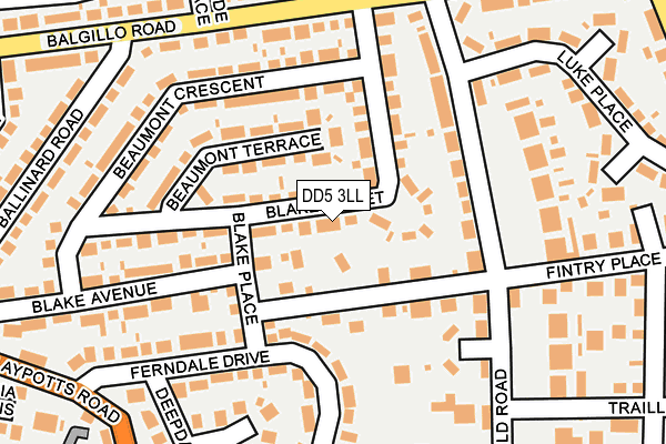DD5 3LL map - OS OpenMap – Local (Ordnance Survey) DD5 3LL map - OS OpenMap – Local (Ordnance Survey)