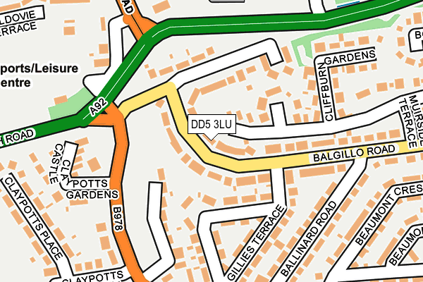 DD5 3LU map - OS OpenMap – Local (Ordnance Survey) DD5 3LU map - OS OpenMap – Local (Ordnance Survey)