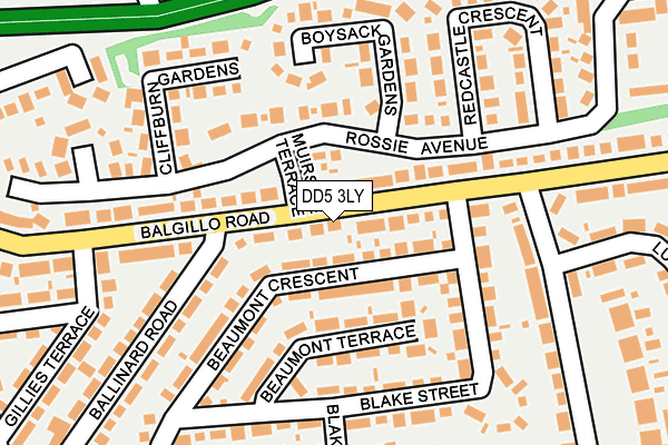 DD5 3LY map - OS OpenMap – Local (Ordnance Survey) DD5 3LY map - OS OpenMap – Local (Ordnance Survey)