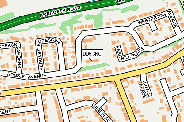 DD5 3NG map - OS OpenMap – Local (Ordnance Survey)