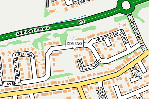 DD5 3NQ map - OS OpenMap – Local (Ordnance Survey) DD5 3NQ map - OS OpenMap – Local (Ordnance Survey)