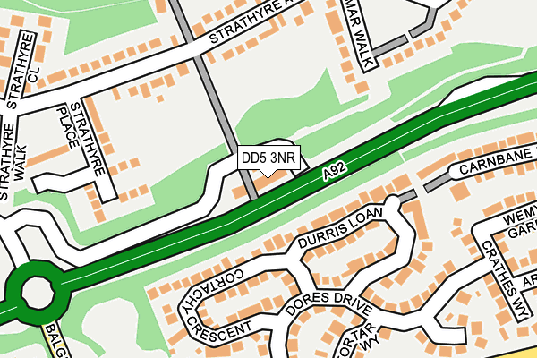DD5 3NR map - OS OpenMap – Local (Ordnance Survey) DD5 3NR map - OS OpenMap – Local (Ordnance Survey)