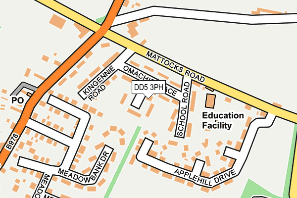DD5 3PH map - OS OpenMap – Local (Ordnance Survey) DD5 3PH map - OS OpenMap – Local (Ordnance Survey)
