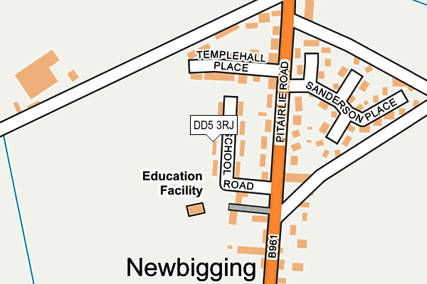 DD5 3RJ map - OS OpenMap – Local (Ordnance Survey)