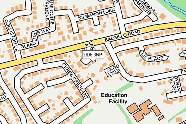 DD5 3RP map - OS OpenMap – Local (Ordnance Survey) DD5 3RP map - OS OpenMap – Local (Ordnance Survey)