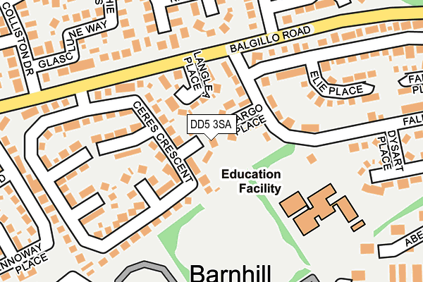 DD5 3SA map - OS OpenMap – Local (Ordnance Survey)