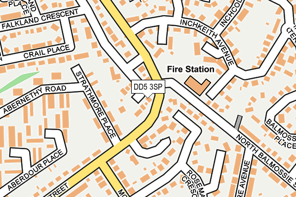 DD5 3SP map - OS OpenMap – Local (Ordnance Survey)