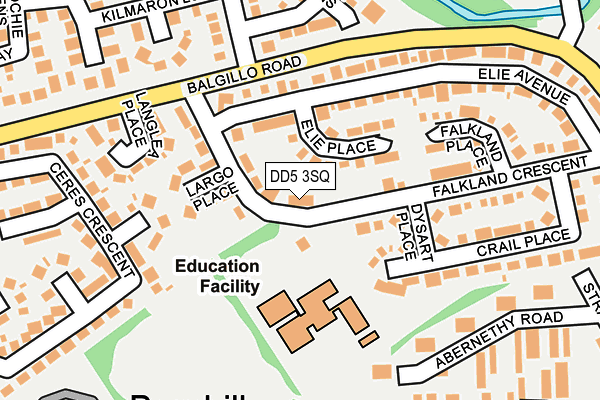 DD5 3SQ map - OS OpenMap – Local (Ordnance Survey) DD5 3SQ map - OS OpenMap – Local (Ordnance Survey)