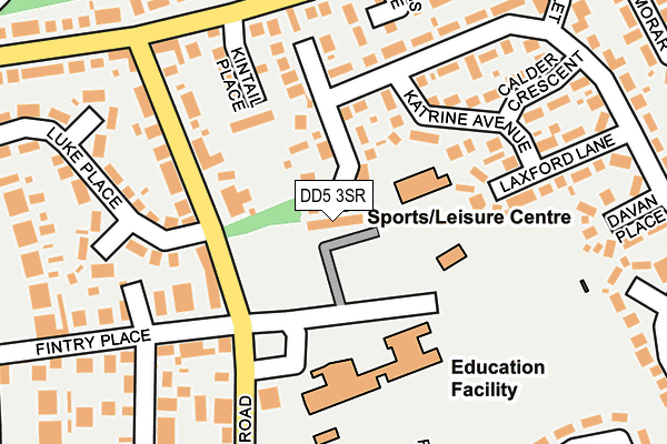 DD5 3SR map - OS OpenMap – Local (Ordnance Survey)