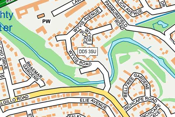 DD5 3SU map - OS OpenMap – Local (Ordnance Survey) DD5 3SU map - OS OpenMap – Local (Ordnance Survey)