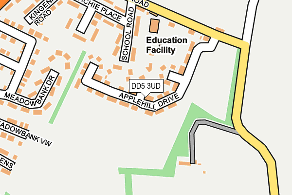 DD5 3UD map - OS OpenMap – Local (Ordnance Survey) DD5 3UD map - OS OpenMap – Local (Ordnance Survey)