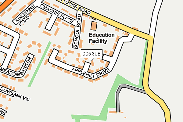 DD5 3UE map - OS OpenMap – Local (Ordnance Survey) DD5 3UE map - OS OpenMap – Local (Ordnance Survey)