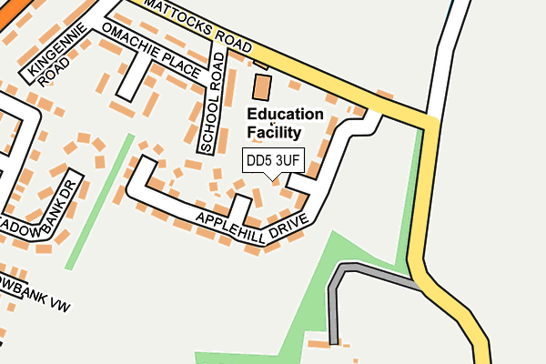 DD5 3UF map - OS OpenMap – Local (Ordnance Survey) DD5 3UF map - OS OpenMap – Local (Ordnance Survey)