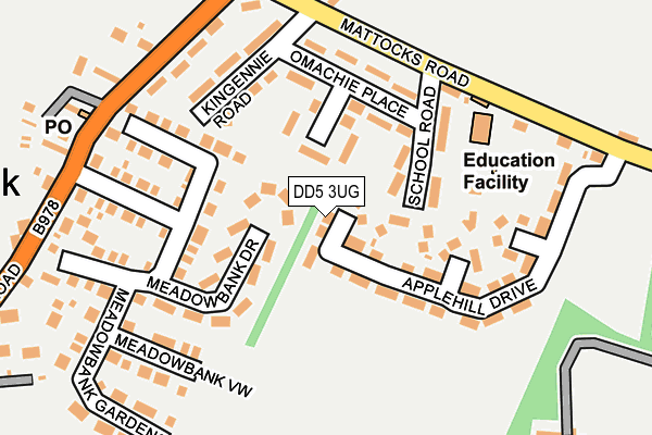 DD5 3UG map - OS OpenMap – Local (Ordnance Survey) DD5 3UG map - OS OpenMap – Local (Ordnance Survey)