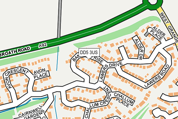 DD5 3US map - OS OpenMap – Local (Ordnance Survey) DD5 3US map - OS OpenMap – Local (Ordnance Survey)