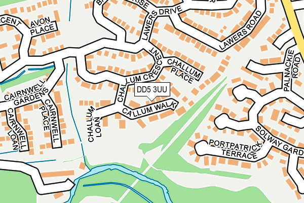 DD5 3UU map - OS OpenMap – Local (Ordnance Survey) DD5 3UU map - OS OpenMap – Local (Ordnance Survey)