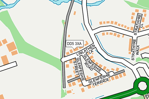 DD5 3XA map - OS OpenMap – Local (Ordnance Survey) DD5 3XA map - OS OpenMap – Local (Ordnance Survey)